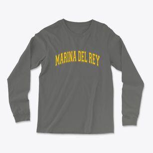 Marina Del Rey California Varsity Light Soft Long Sleeve T-Shirt