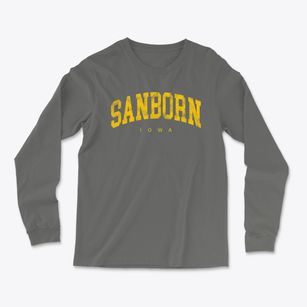 Sanborn Iowa Urban Vibe Light Soft Long Sleeve T-Shirt