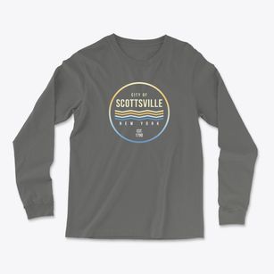 Scottsville New York Color Fade Light Soft Long Sleeve T-Shirt