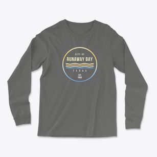 Runaway Bay Texas Color Fade Light Soft Long Sleeve T-Shirt