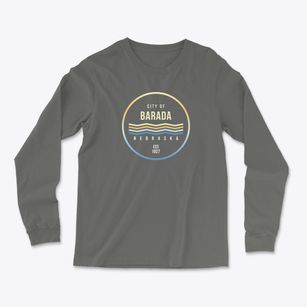 Barada Nebraska Color Fade Light Soft Long Sleeve T-Shirt