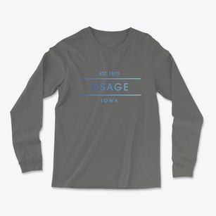 Osage Iowa Horizon Light Soft Long Sleeve T-Shirt