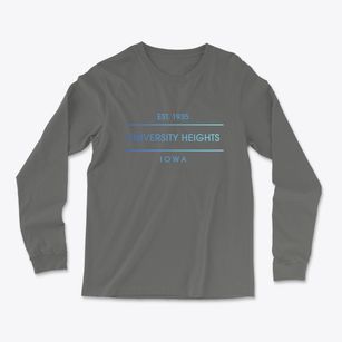 University Heights Iowa Horizon Light Soft Long Sleeve T-Shirt