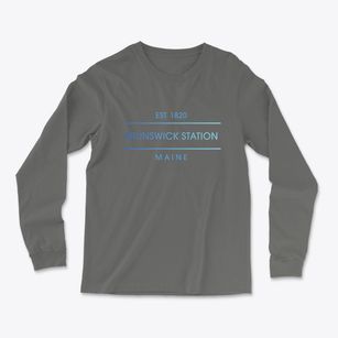 Brunswick Station Maine Horizon Light Soft Long Sleeve T-Shirt