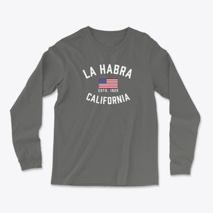 La Habra California Patriot Light Soft Long Sleeve T-Shirt