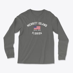 Merritt Island Florida Patriot Light Soft Long Sleeve T-Shirt