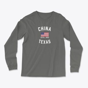 China Texas Patriot Light Soft Long Sleeve T-Shirt