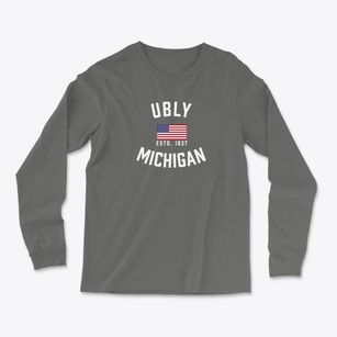Ubly Michigan Patriot Light Soft Long Sleeve T-Shirt