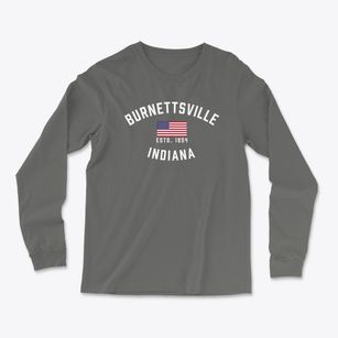 Burnettsville Indiana Patriot Light Soft Long Sleeve T-Shirt