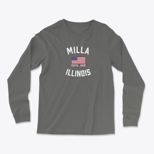 Milla Illinois Patriot Light Soft Long Sleeve T-Shirt