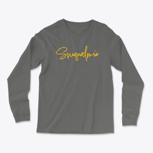 Snoqualmie Washington Freestyle Light Soft Long Sleeve T-Shirt
