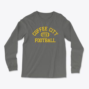 Coffee City Texas Football Light Soft Long Sleeve T-Shirt