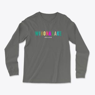 Winona Lake Indiana Color Pop Light Soft Long Sleeve T-Shirt