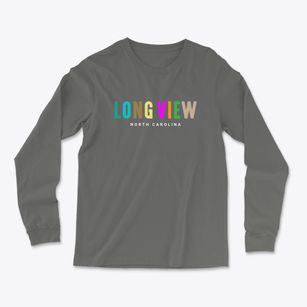 Long View North Carolina Color Pop Light Soft Long Sleeve T-Shirt