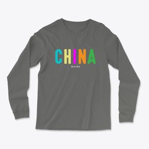 China Maine Color Pop Light Soft Long Sleeve T-Shirt