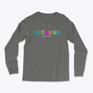 West Monroe New York Color Pop Light Soft Long Sleeve T-Shirt