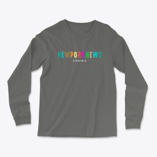 Newport News Virginia Color Pop Light Soft Long Sleeve T-Shirt