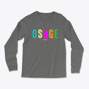 Osage Iowa Color Pop Light Soft Long Sleeve T-Shirt