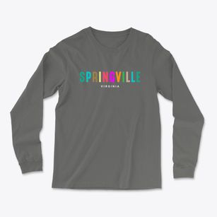 Springville Virginia Color Pop Light Soft Long Sleeve T-Shirt