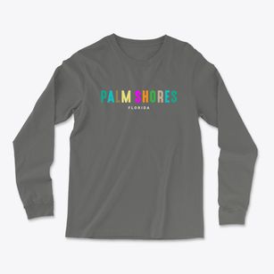 Palm Shores Florida Color Pop Light Soft Long Sleeve T-Shirt