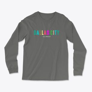 Dallas City Illinois Color Pop Light Soft Long Sleeve T-Shirt