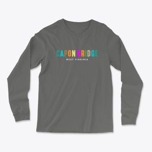 Capon Bridge West Virginia Color Pop Light Soft Long Sleeve T-Shirt