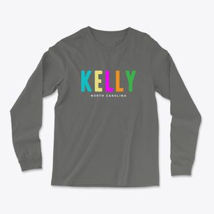 Kelly North Carolina Color Pop Light Soft Long Sleeve T-Shirt