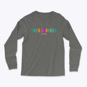 Four Corners Texas Color Pop Light Soft Long Sleeve T-Shirt