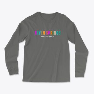 Seven Springs Pennsylvania Color Pop Light Soft Long Sleeve T-Shirt