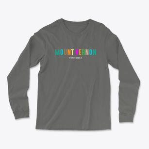Mount Vernon Virginia Color Pop Light Soft Long Sleeve T-Shirt