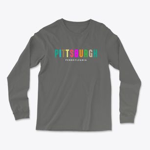 Pittsburgh Pennsylvania Color Pop Light Soft Long Sleeve T-Shirt