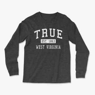 True West Virginia Classic Established Light Soft Long Sleeve T-Shirt
