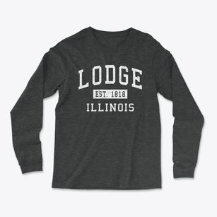 Lodge Illinois Classic Established Light Soft Long Sleeve T-Shirt