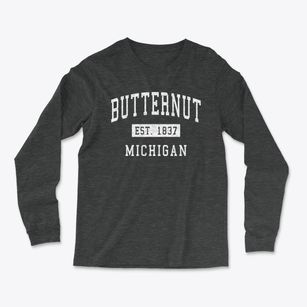 Butternut Michigan Classic Established Light Soft Long Sleeve T-Shirt