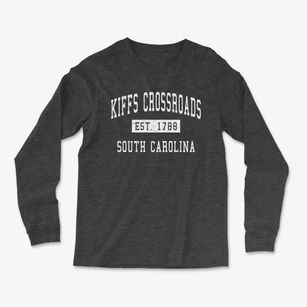 Kiffs Crossroads South Carolina Classic Established Light Soft Long Sleeve T-Shirt