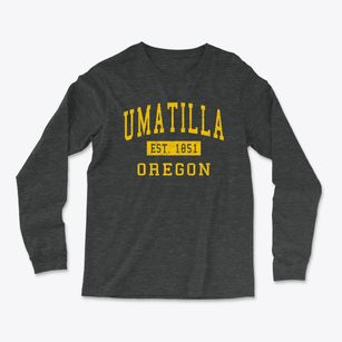 Umatilla Oregon Classic Established Light Soft Long Sleeve T-Shirt