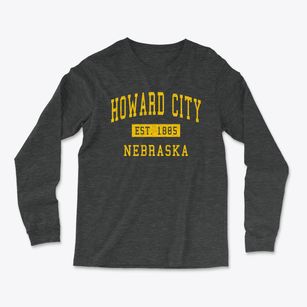 Howard City Nebraska Classic Established Light Soft Long Sleeve T-Shirt
