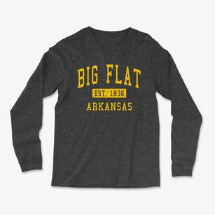 Big Flat Arkansas Classic Established Light Soft Long Sleeve T-Shirt