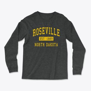 Roseville North Dakota Classic Established Light Soft Long Sleeve T-Shirt