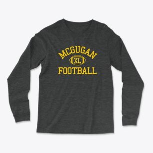 Mcgugan Junior High School Classic Football Light Soft Long Sleeve T-Shirt