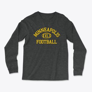 Minneapolis Grade School Classic Football Light Soft Long Sleeve T-Shirt