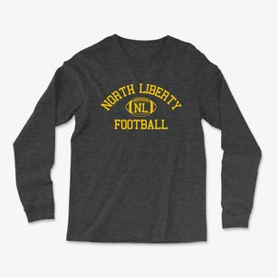 North Liberty School Classic Football Light Soft Long Sleeve T-Shirt