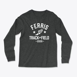 Ferris High School Track and Field Light Soft Long Sleeve T-Shirt