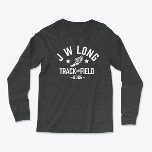 J W Long Elementary School Track and Field Light Soft Long Sleeve T-Shirt