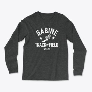 Sabine Middle School Track and Field Light Soft Long Sleeve T-Shirt