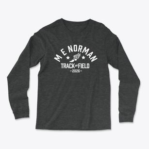M E Norman Elementary School Track and Field Light Soft Long Sleeve T-Shirt