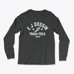 E J Dossin Elementary School Track and Field Light Soft Long Sleeve T-Shirt