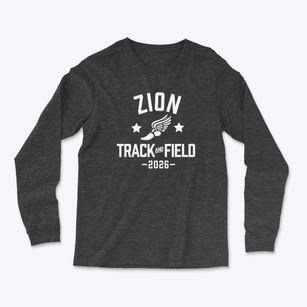 Zion Lutheran School Track and Field Light Soft Long Sleeve T-Shirt