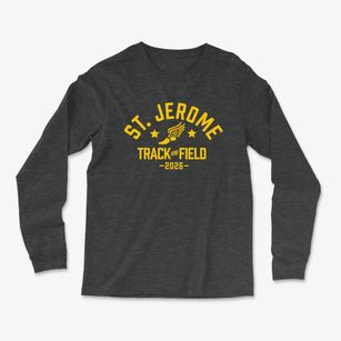 Saint Jerome School Track and Field Light Soft Long Sleeve T-Shirt
