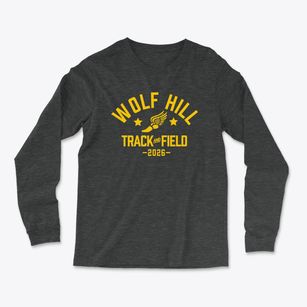 Wolf Hill Elementary School Track and Field Light Soft Long Sleeve T-Shirt